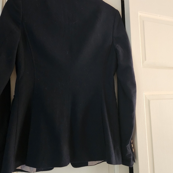 Banana Republic classic riding jacket stretch cotton blazer.size 0p - Picture 5 of 9